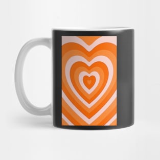 Orange hearts Mug